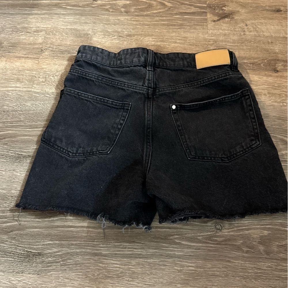 H&M Black Denim Jean Cutoff Shorts - Picture 6 of 15